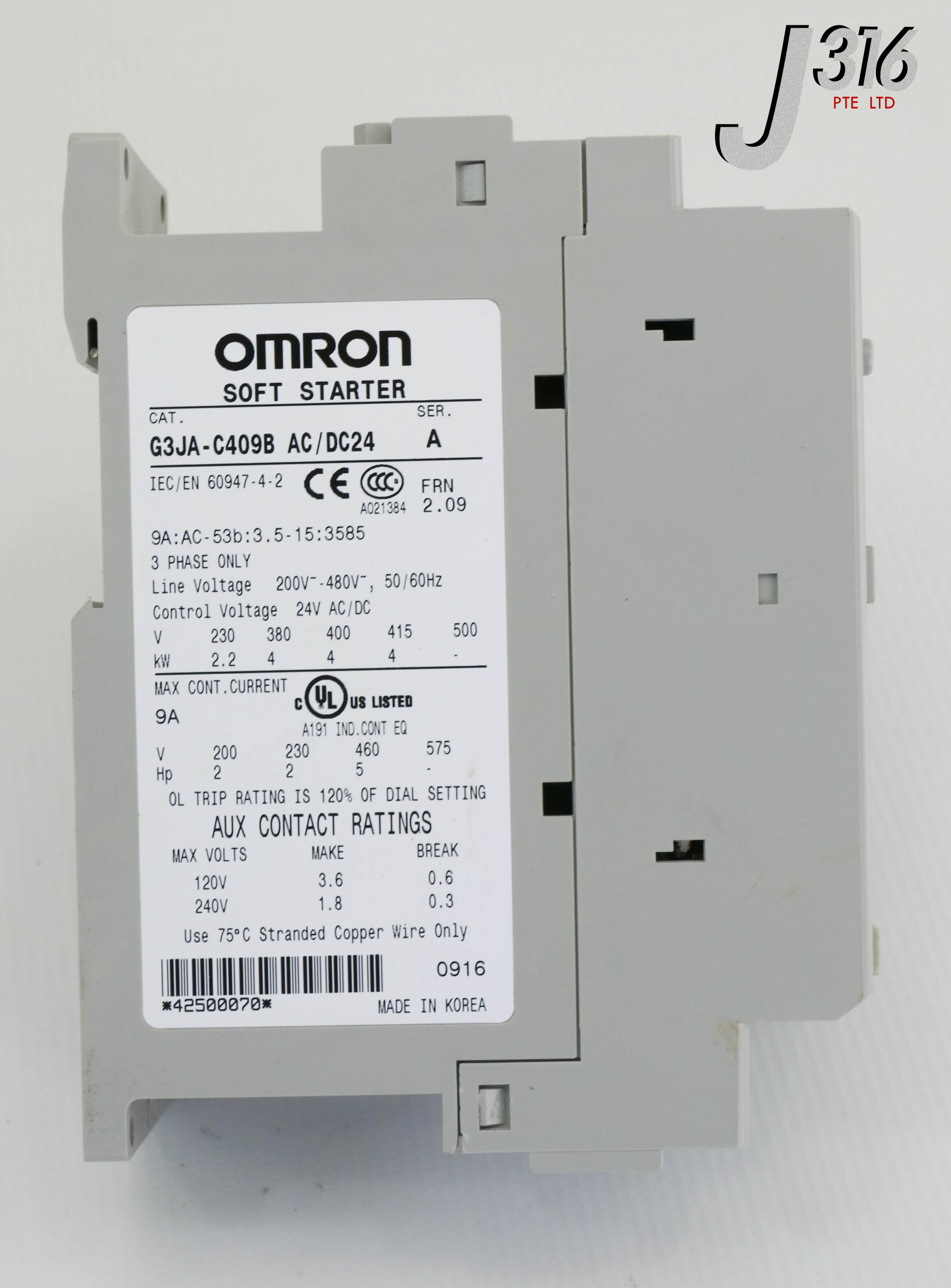 25178 OMRON SOFT STARTER, G3JA-C409B G3JA-C | eBay